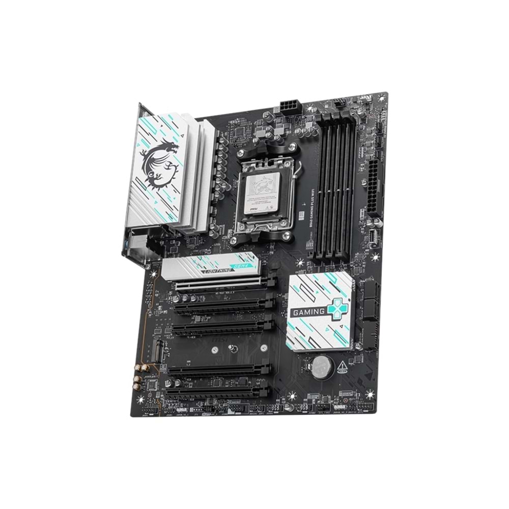 MSI B840 GAMING PLUS WIFI AM5 DDR5 8000(OC)Mhz ATX Gaming (Oyuncu) Anakart