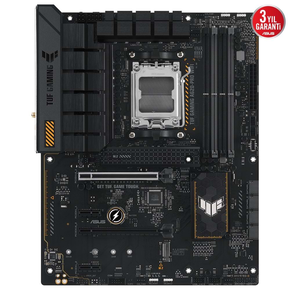 ASUS TUF GAMING A620-PRO WIFI DDR5 6400MHZ HDMI DP M.2 ATX