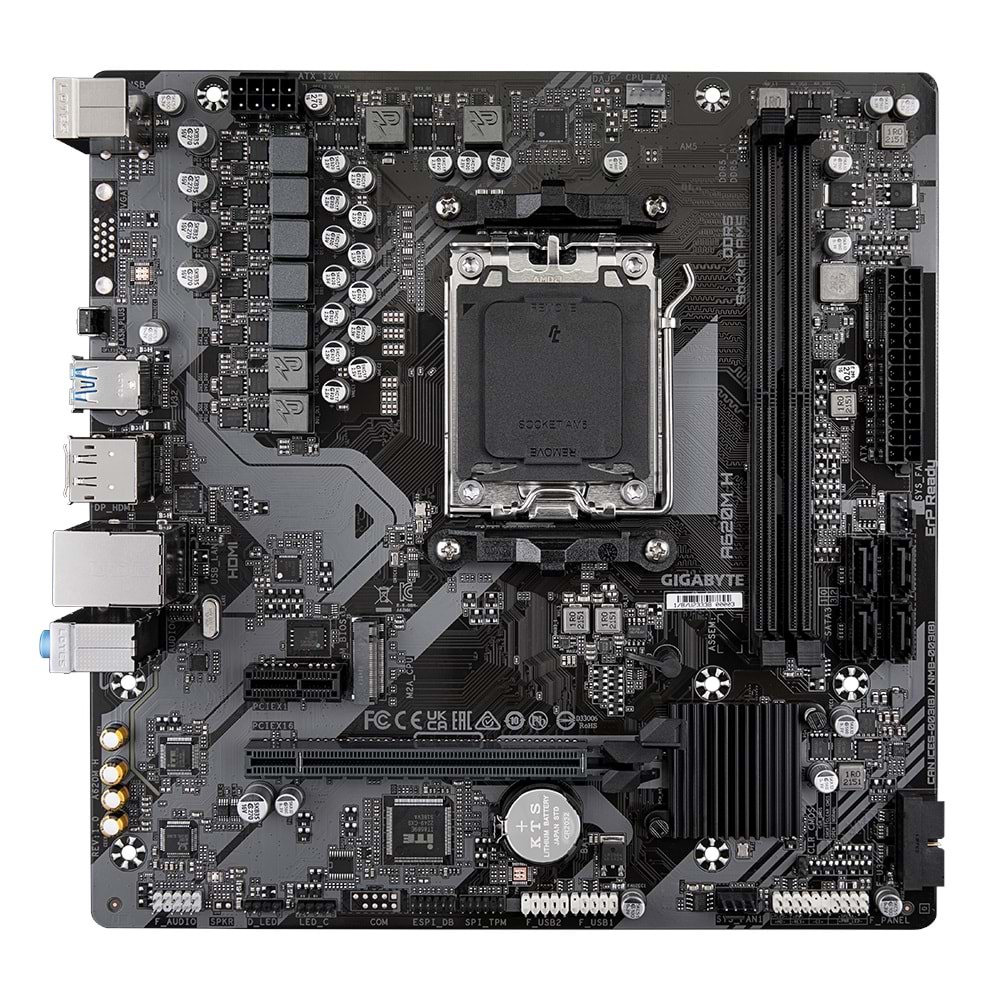 GIGABYTE A620M H DDR5 6400(OC) HDMI DP MATX AM5