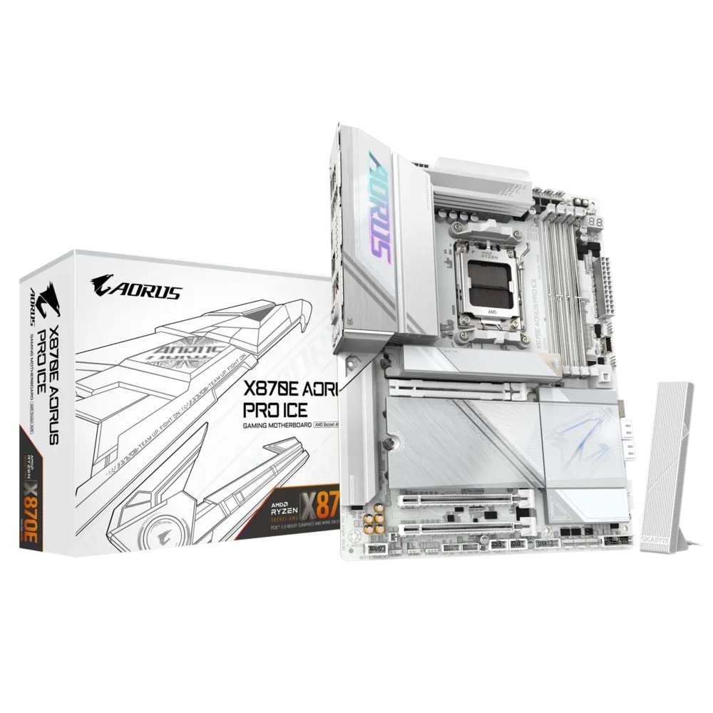 GIGABYTE X870E AORUS PRO ICE DDR5 M.2 HDMI DP ATX AM5