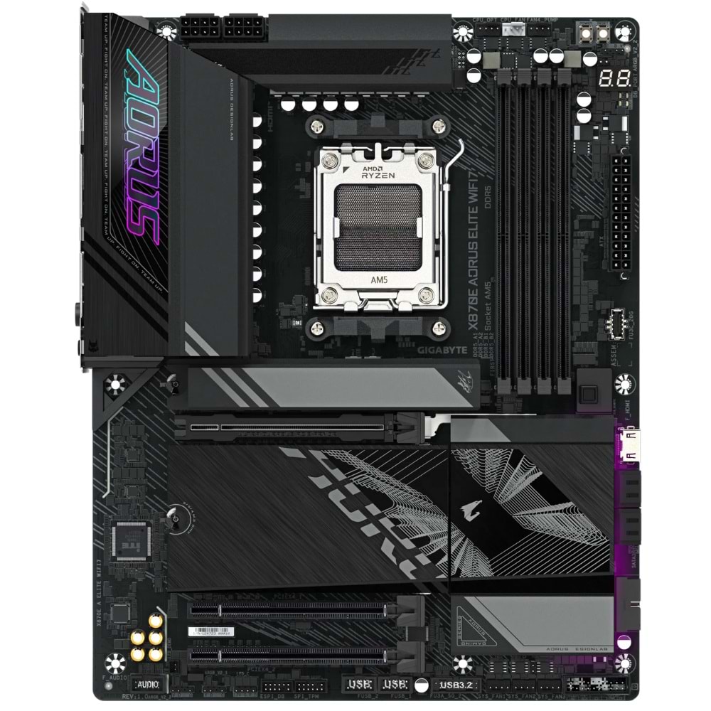 GIGABYTE X870E-A-ELT-WIFI7 AORUS ELİTE WIFI7 HDMI USB AM5