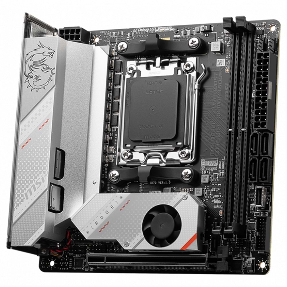 MSI MPG B650I EDGE WIFI DDR5 HDMI M.2 USB 3.2 LAN WİFİ MITX AM5