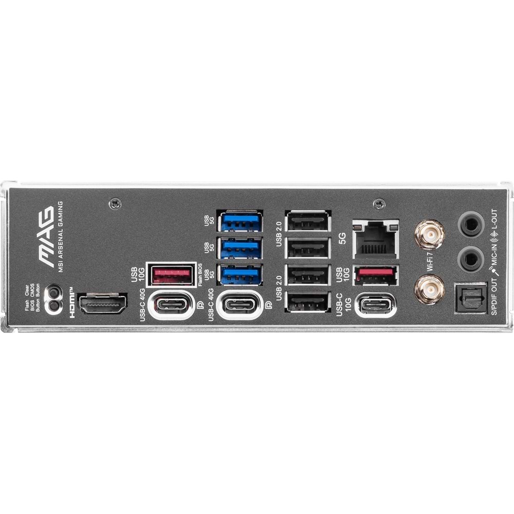 MSI MAG X870E TOMAHAWK WIFI AM5 DDR5 8400MHZ(OC) USB4 4x M.2 HDMI 2X DP 5G LAN WIFI 7 RGB ATX