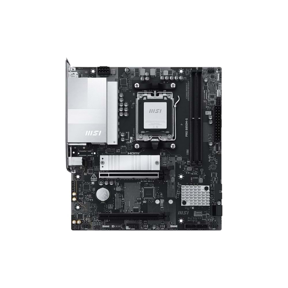 MSI PRO B850M-G M5 DDR5 8200MHZ(OC) HDMI DP 2X M.2 USB 10GBS 5G LAN MATX