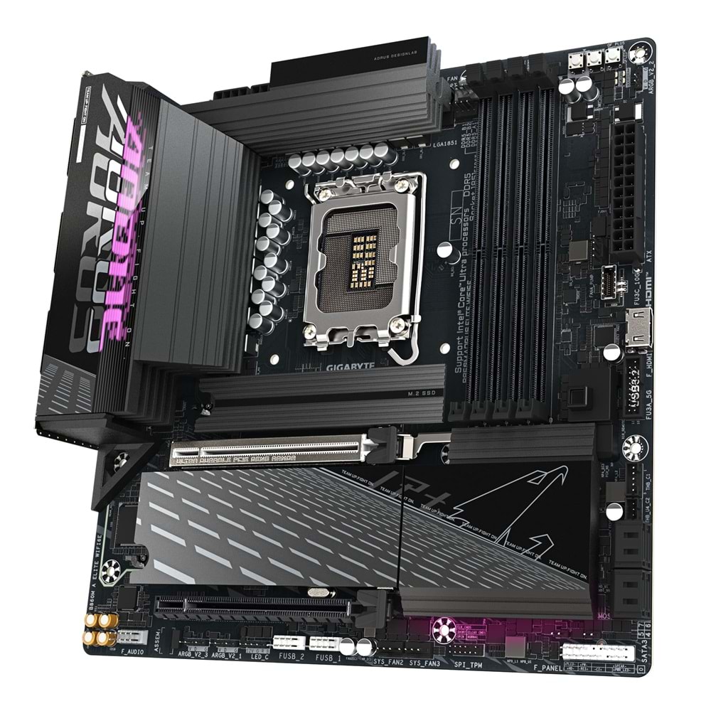 GIGABYTE B860M AORUS ELITE WIFI6E LGA1851 DDR5 9200MHz ANAKART
