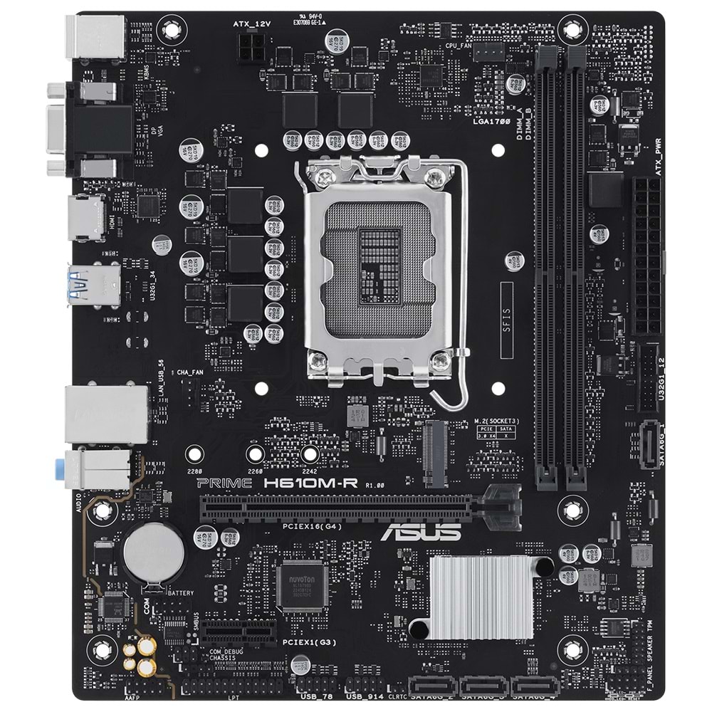 ASUS PRIME H610M-R D5-SI DDR5 MATX 1700P