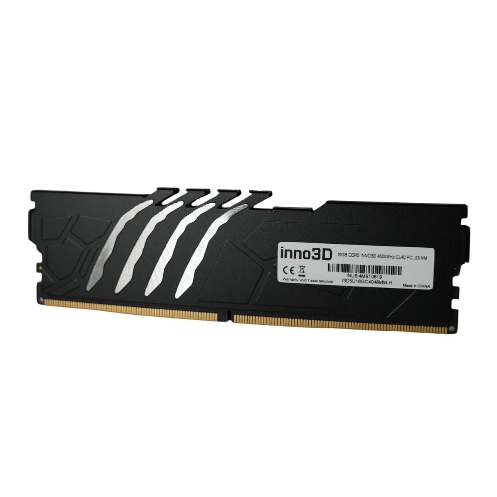 16GB DDR5 INNO3D 4800Mhz CL40 I3D5U16GC4048MM-H UDIMM SOĞUTUCULU