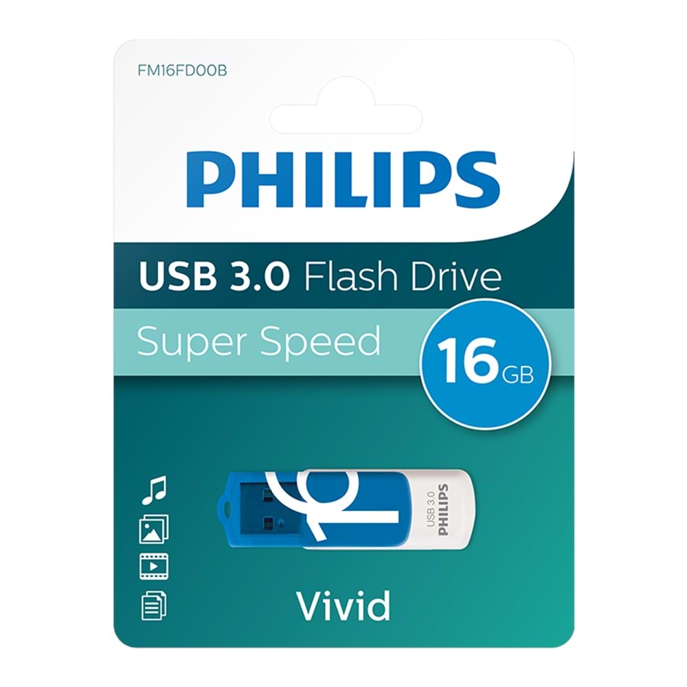 PHILIPS 16GB USB 3.0 100/150MB/S FM16FD00B/00