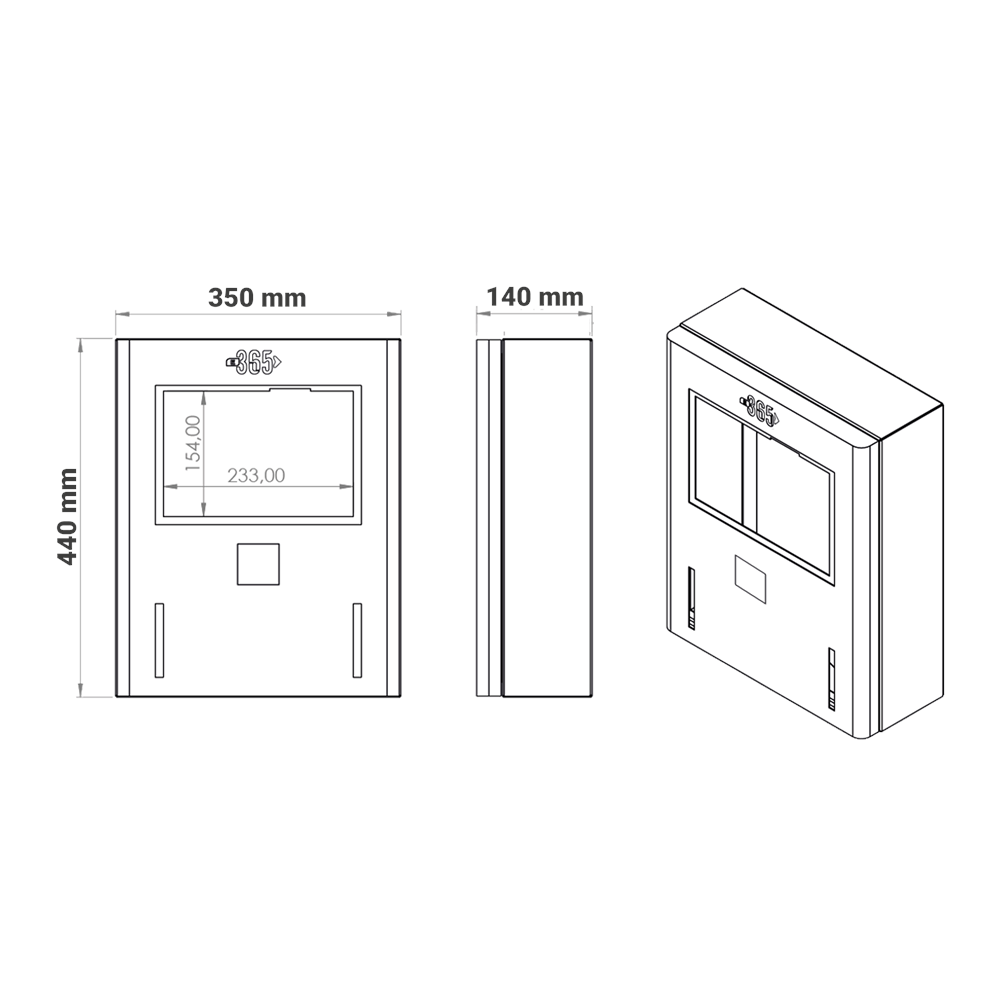 E 365 AC Duvar Tip 8 İnç Ekranlı MID Sayaçlı Çift Kablolu RFID 22kW Şarj İstasyonu