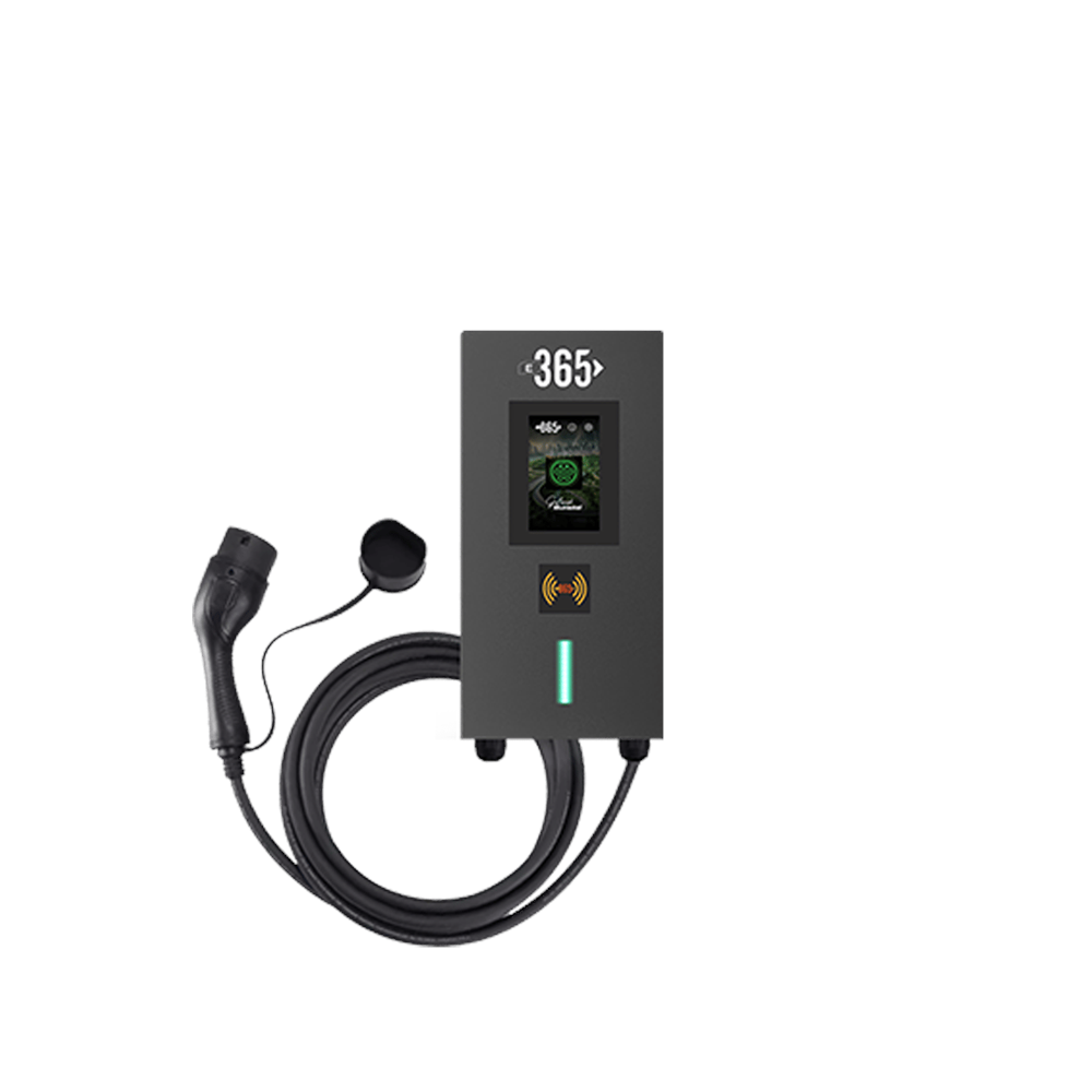 E 365 AC Mini Tip 4.3 İnç Ekranlı Tek Kablolu RFID 22kW Şarj İstasyonu (Bireysel Kullanıcı)