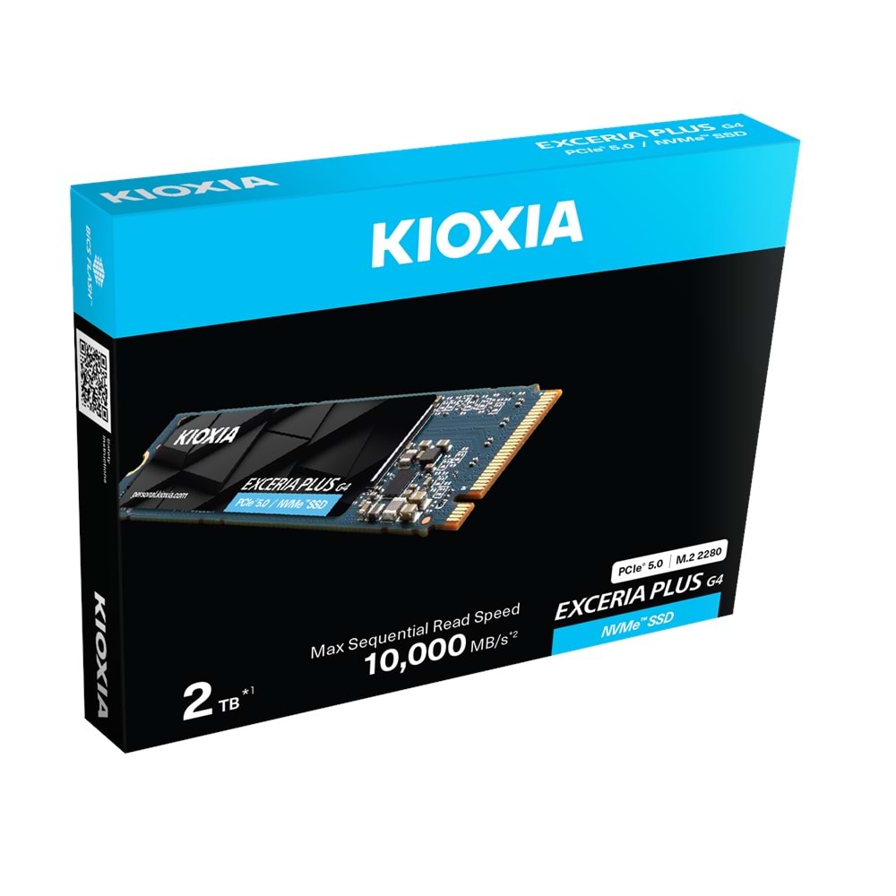 2TB KIOXIA EXCERIA PLUS G4 M.2 NVMe GEN5 10000/8200MB/s LVD10Z002TG8