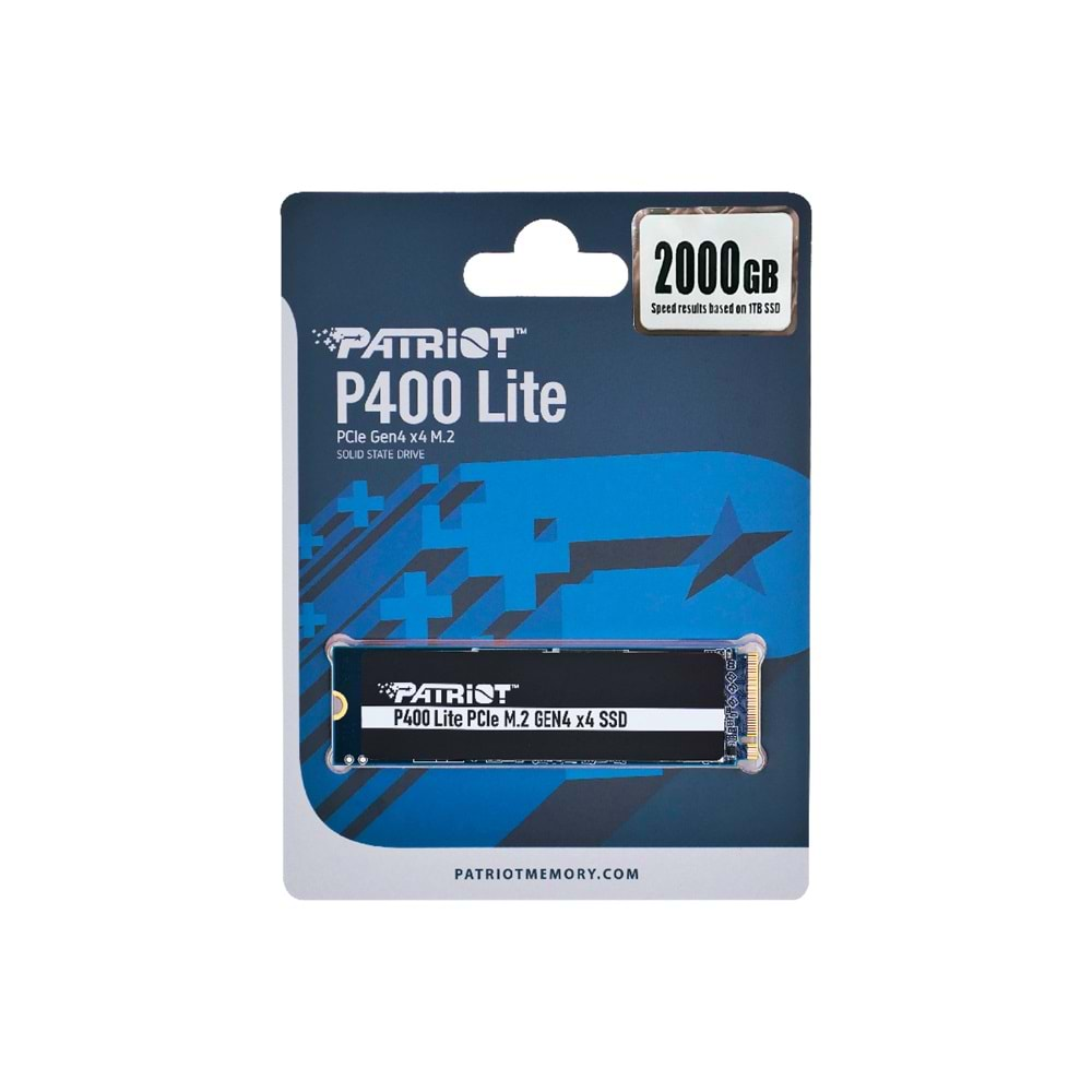 Patriot P400 Lite 2TB 3500/2700MB/s Gen 4x4 NVMe M.2 SSD Disk (P400LP2KGM28H)