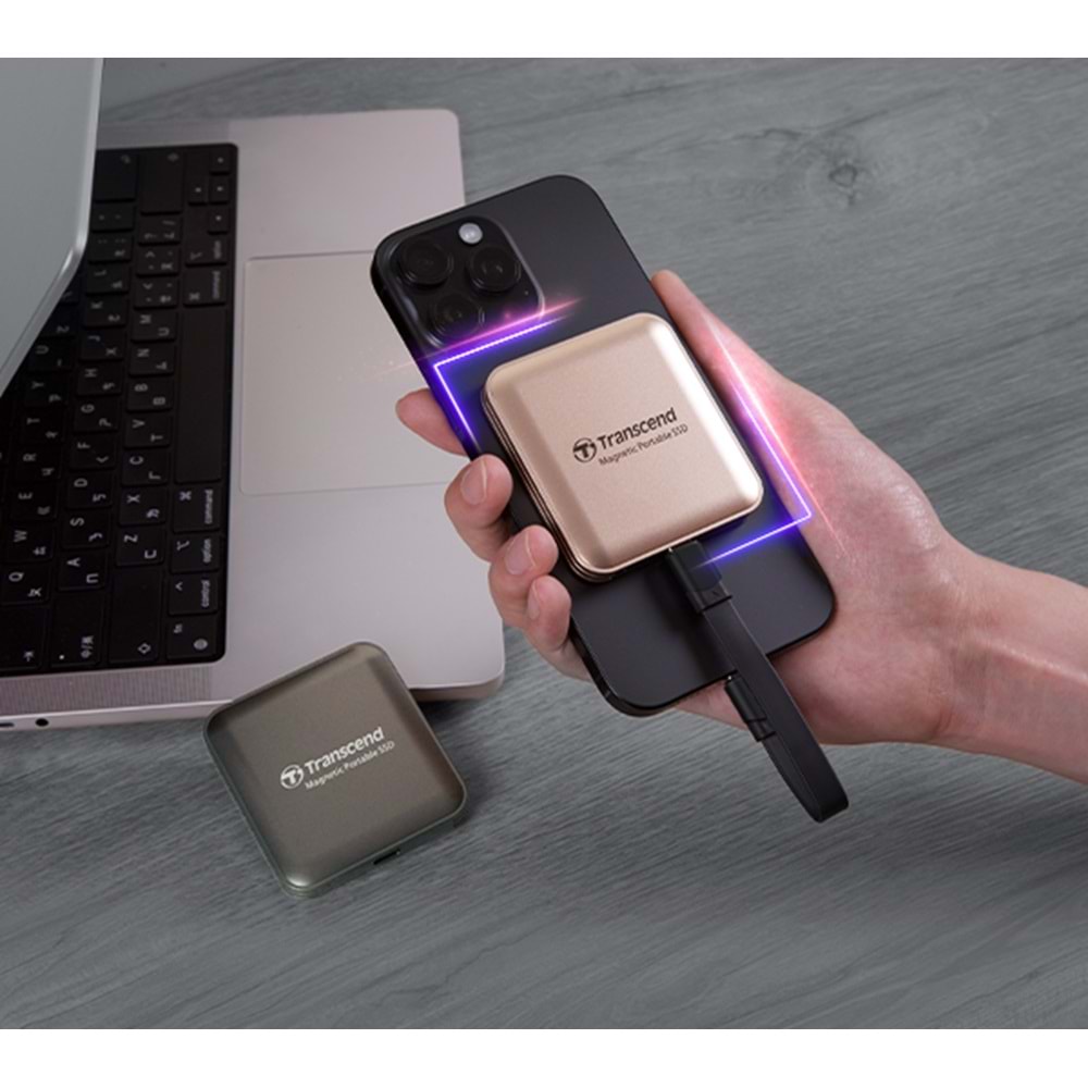 Transcend ESD420 Portable 1TB MagSafe Siyah SSD (TS1TESD420C)