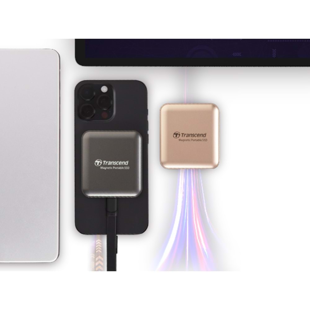 Transcend ESD420 Portable 1TB MagSafe Bej SSD (TS1TESD420G)