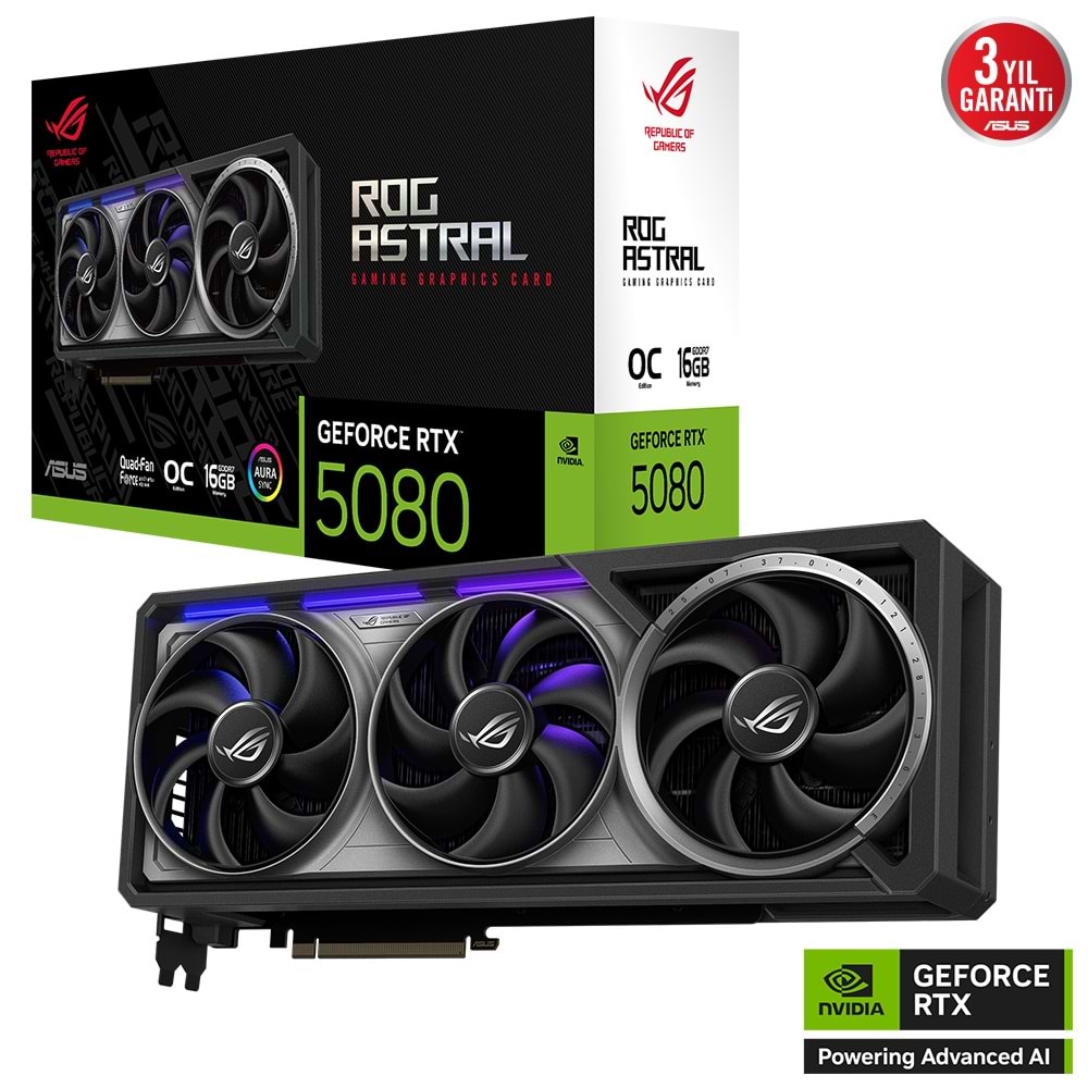 ASUS ROG-ASTRAL-RTX5080-O16G-GAMING EKRAN KARTI