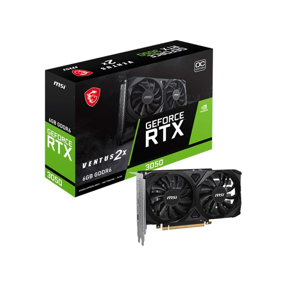 MSI GEFORCE RTX 3050 VENTUS 2X E 6G OC 6GB GD6 96B