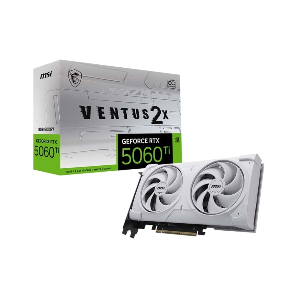MSI GEFORCE RTX 5060 TI 8G VENTUS 2X OC WHITE PLUS