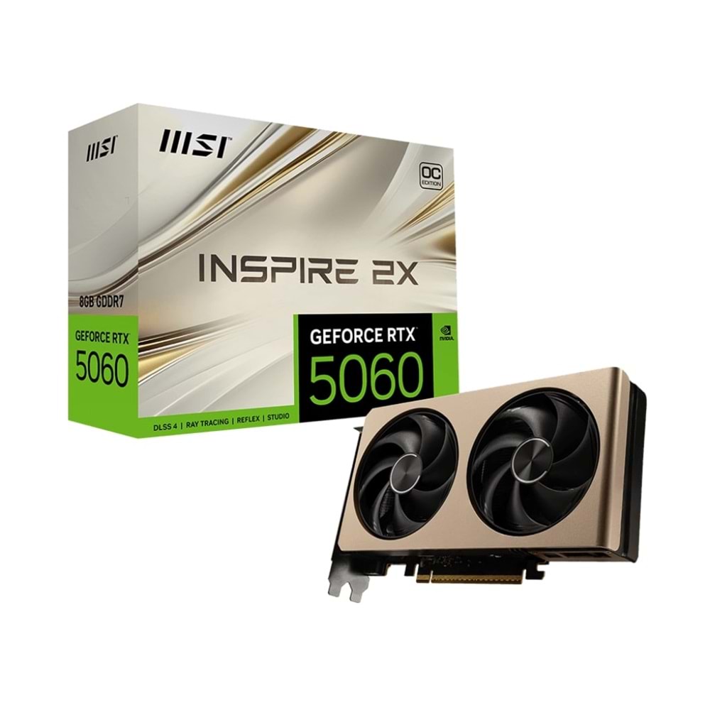 MSI GEFORCE RTX 5060 8G INSPIRE 2X OC 128BIT