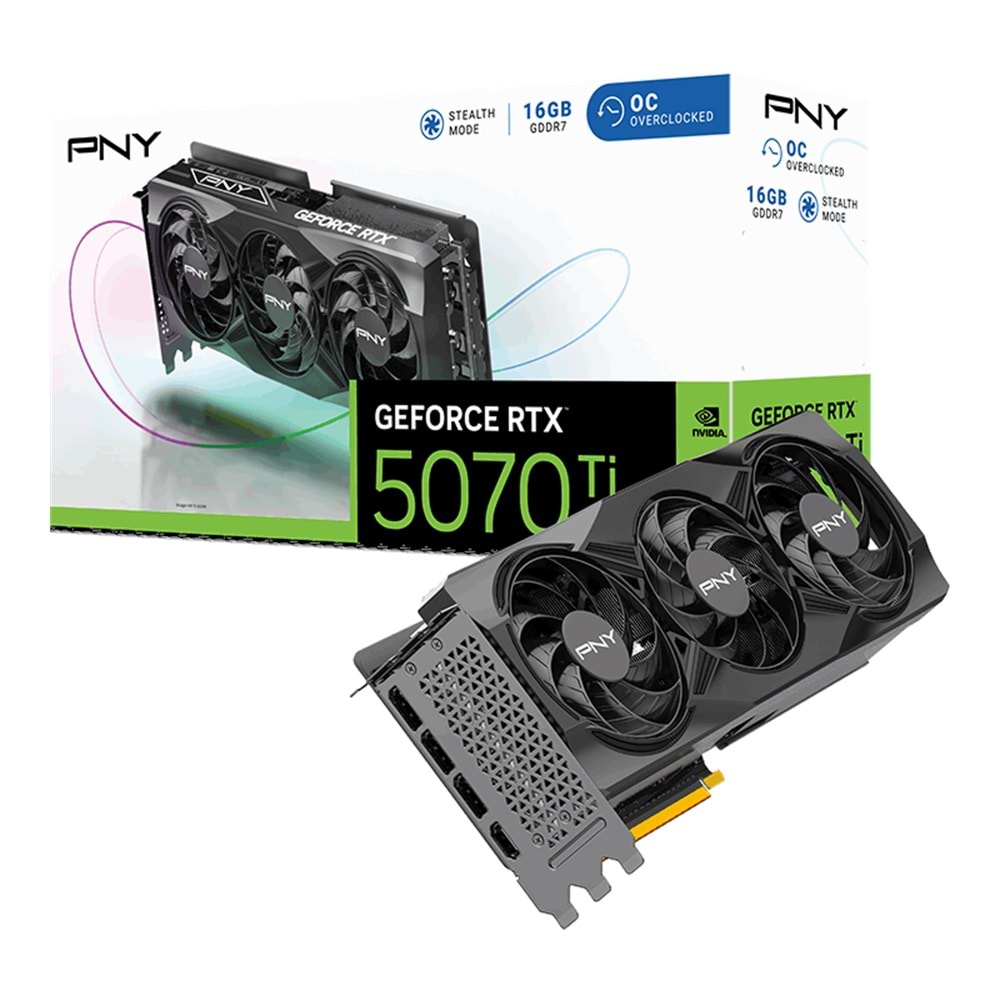 PNY RTX 5070 Ti OC 16GB GDDR7 256Bit (VCG5070T16TFXPB1-O) Ekran Kartı