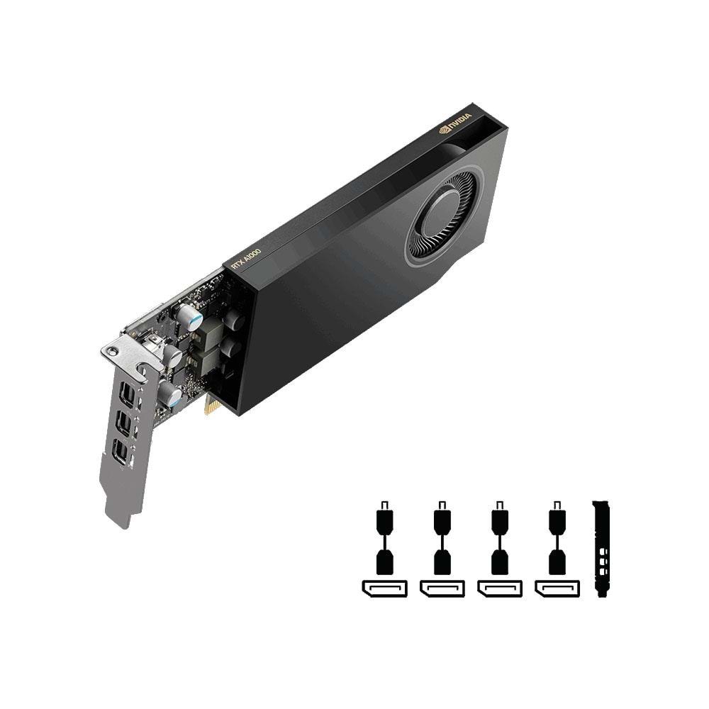 PNY RTXA1000 8GB DDR6 128Bit 4 xDISPLAY ÇIKIŞLI PASİF SOĞUTUCULU YAPAY ZEKA AI EKRAN KARTI (VCNRTXA1000-SB)