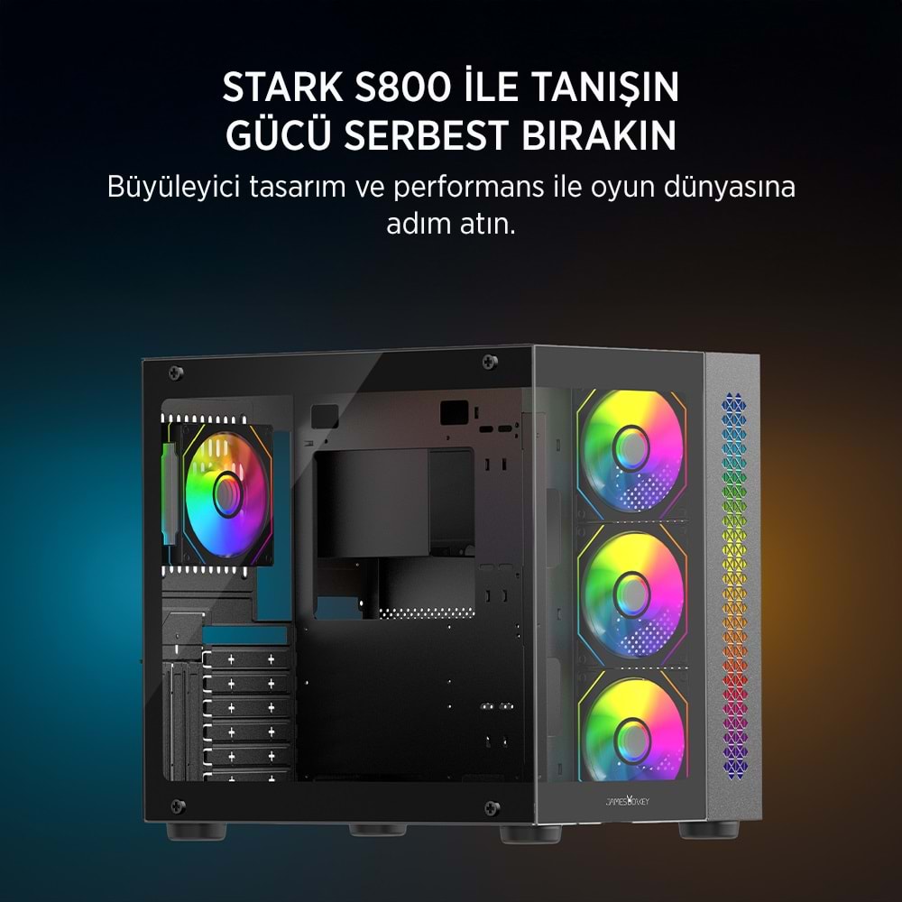 JAMES DONKEY STARK S800 4X ARGB GAMING KASA 650W