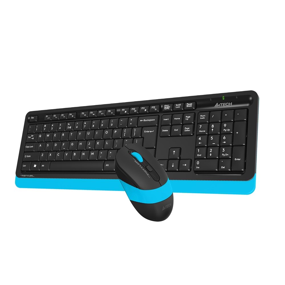 A4 TECH FG1010 Q 2.4 GHZ USB MAVİ KLAVYE+MOUSE KABLOSUZ SET