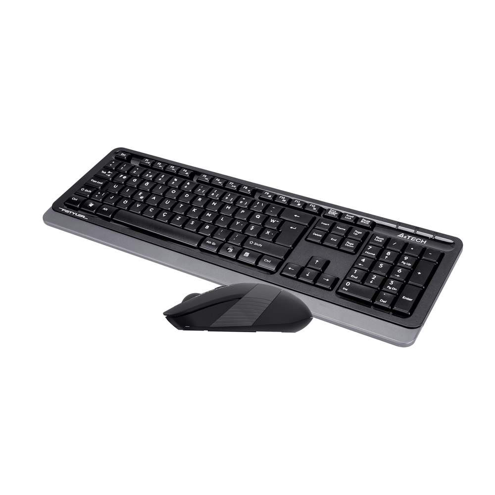 A4 TECH FG1010 F USB GRİ KLAVYE+MOUSE KABLOSUZ SET