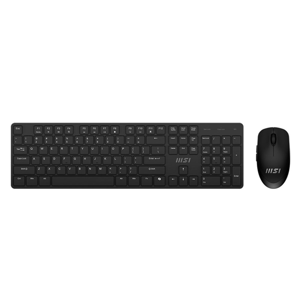 MSI FORGE K200 WIRELESS COMBO SIYAH KLAVYE MOUSE S