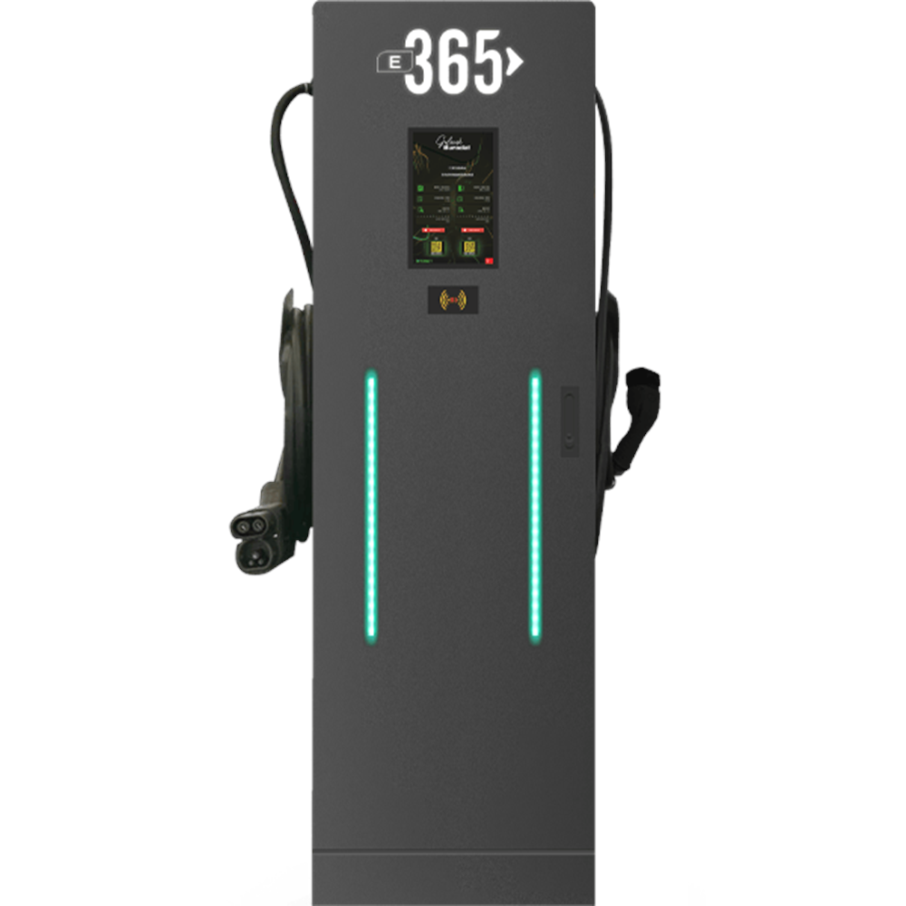 E 365 DC/AC DİKİLİ TİP 10 İNÇ EKRANLI ACREL SAYAÇLI ÇİFT KABLOLU RFID 80kW + 22kW ŞARJ İSTASYONU