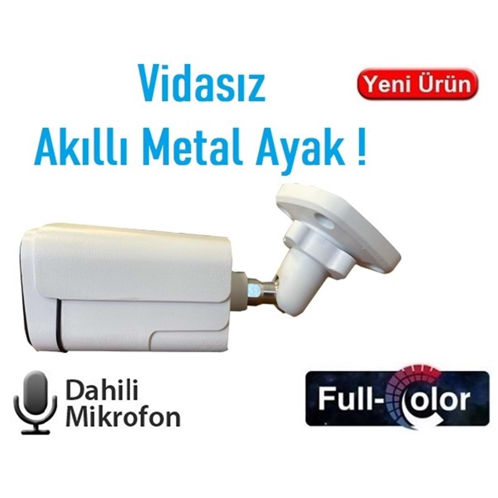 EZCOOL EZ-2315IPS 5MP 3.6MM FULLCOLOR SESLİ METAL POE IP BULLET KAMERA