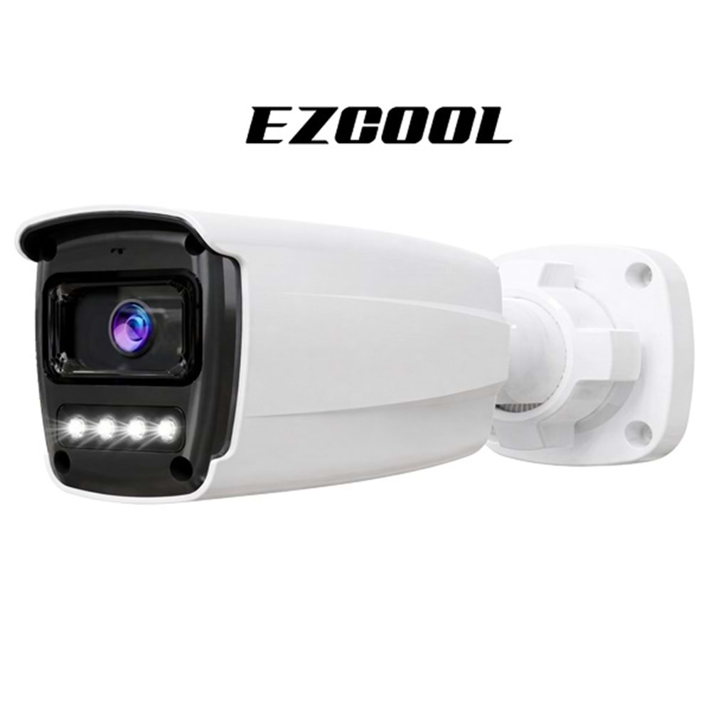EZCOOL EZ-4045IPS 5MP 3.6MM HİBRİT POE SESLİ IP BULLET KAMERA