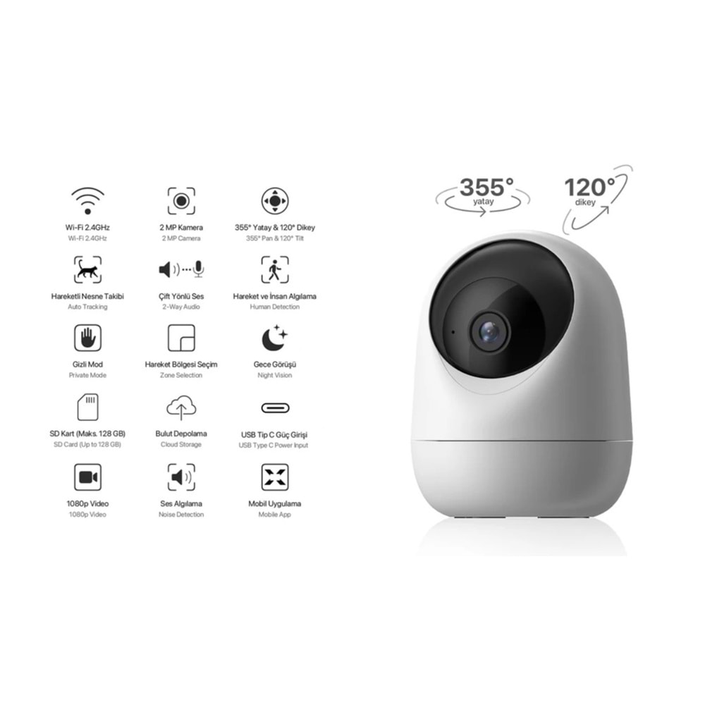 XENON X7205 FHD GECE GORUSLU GUVENLIK KAMERASI