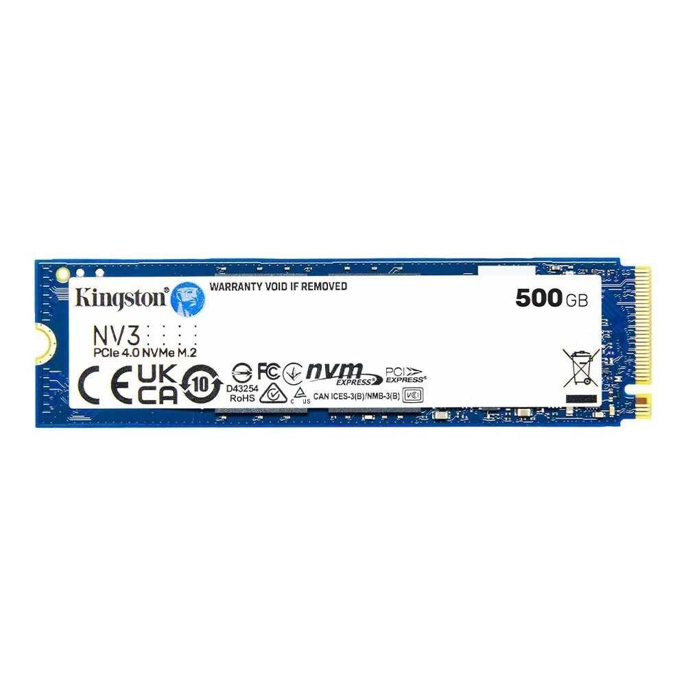 Kingston 500GB NV3 M.2 2280 PCIe 4.0 NVMe SSD
