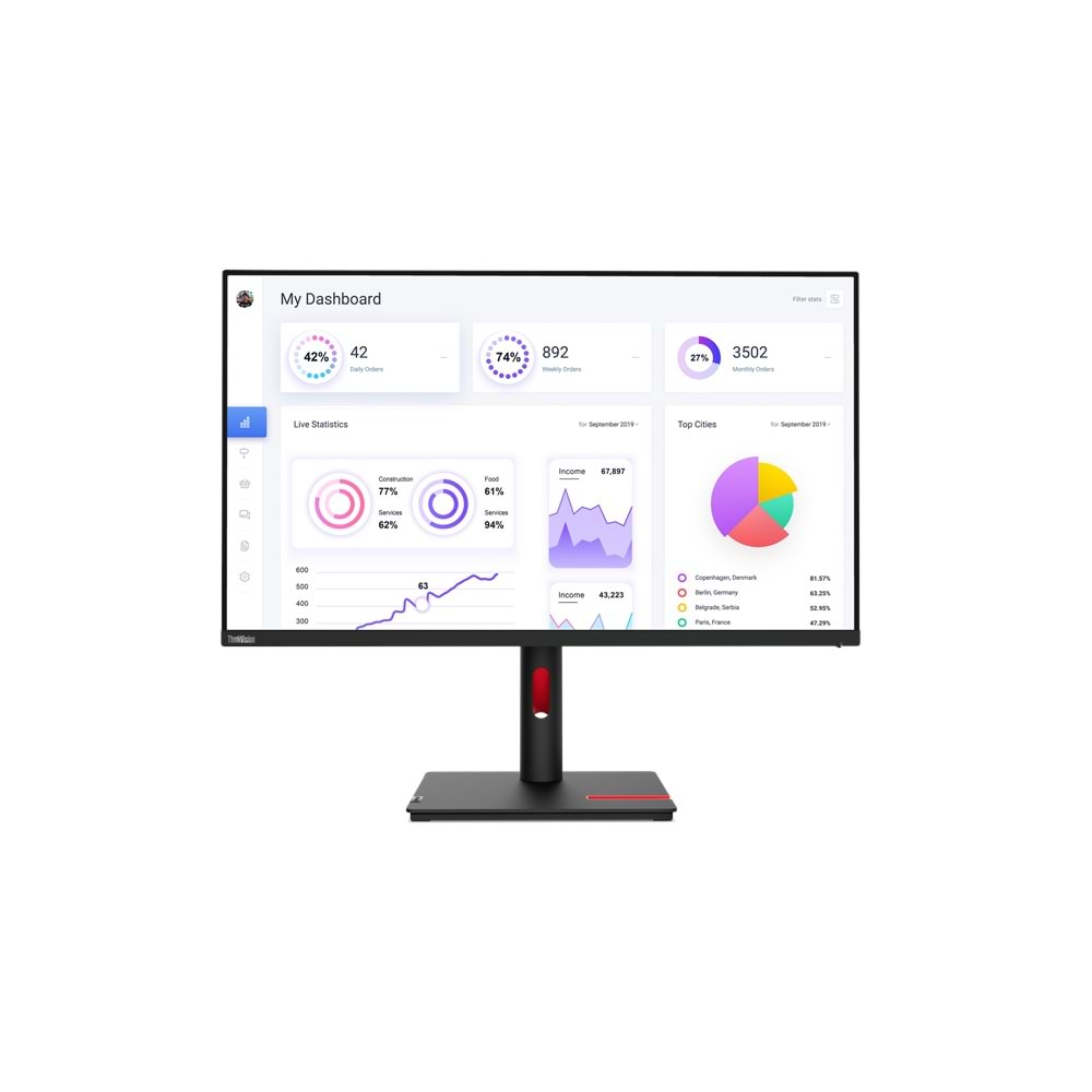 31.5 LENOVO T32p-30 63D2GAT1TK 4K (3840x2160) 4MS 60HZ HDMI+DP+USB-C 3.2 PİVOT