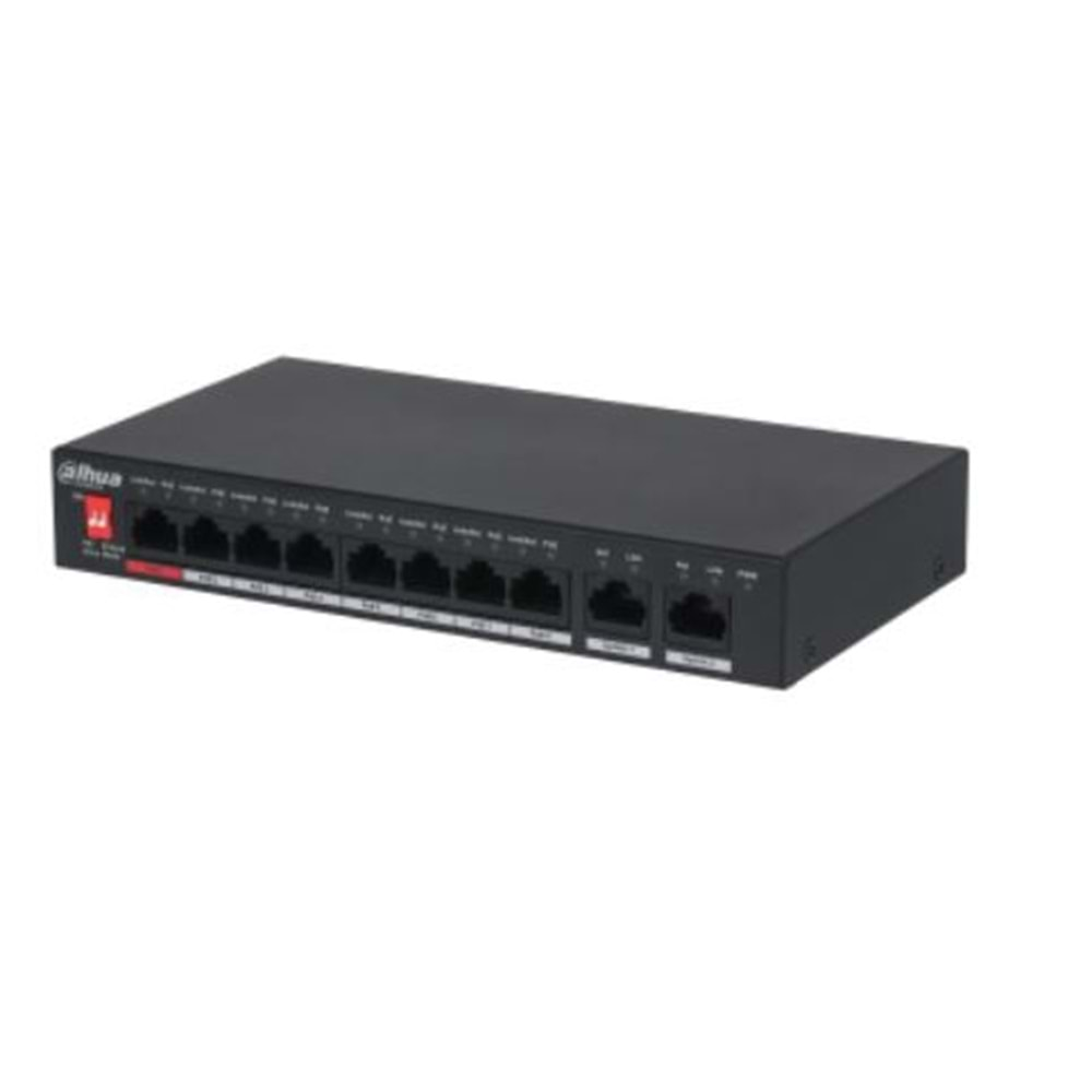 DAHUA PFS3010-8ET-96-V2 8 PORT 8XFE-2XFE 96W POE SWİTCH