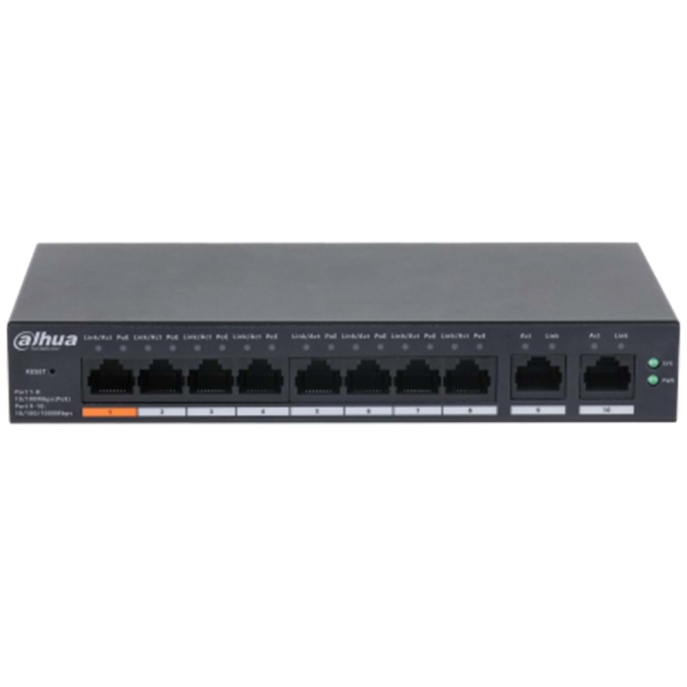 DAHUA CS4010-8ET-60 8XFE- 2XGE YÖNETİLEBİLİR POE SWITCH