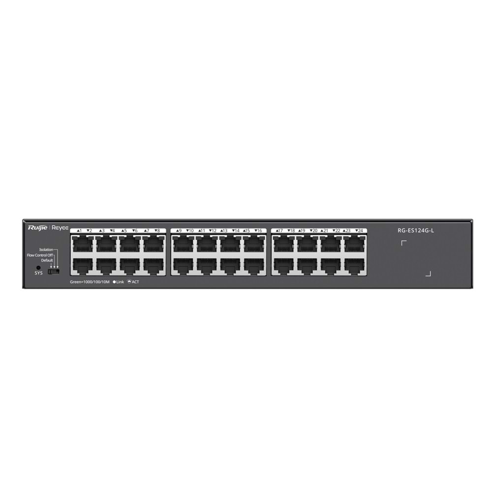 RUİJİE-REYEE RG-ES124G-L 24XGE F.GIGABİT NETWORK SWİTCH