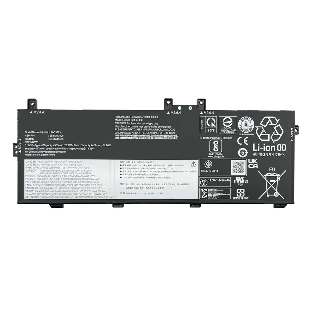 RETRO Lenovo ThinkPad X13 Yoga Gen2, L20C3P71 Notebook Bataryası