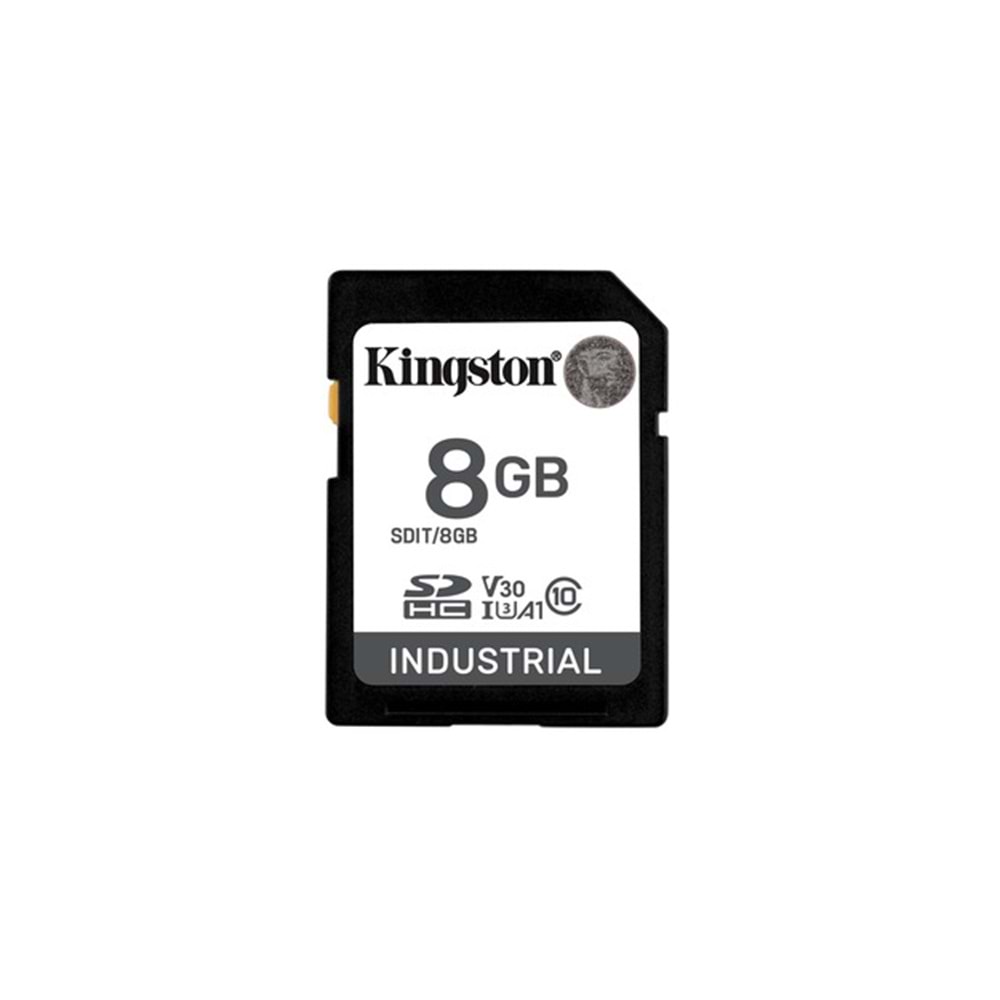 8GB SDHC Industrial -40C to 85C C10 UHS-I U3 V30 A1 pSLC