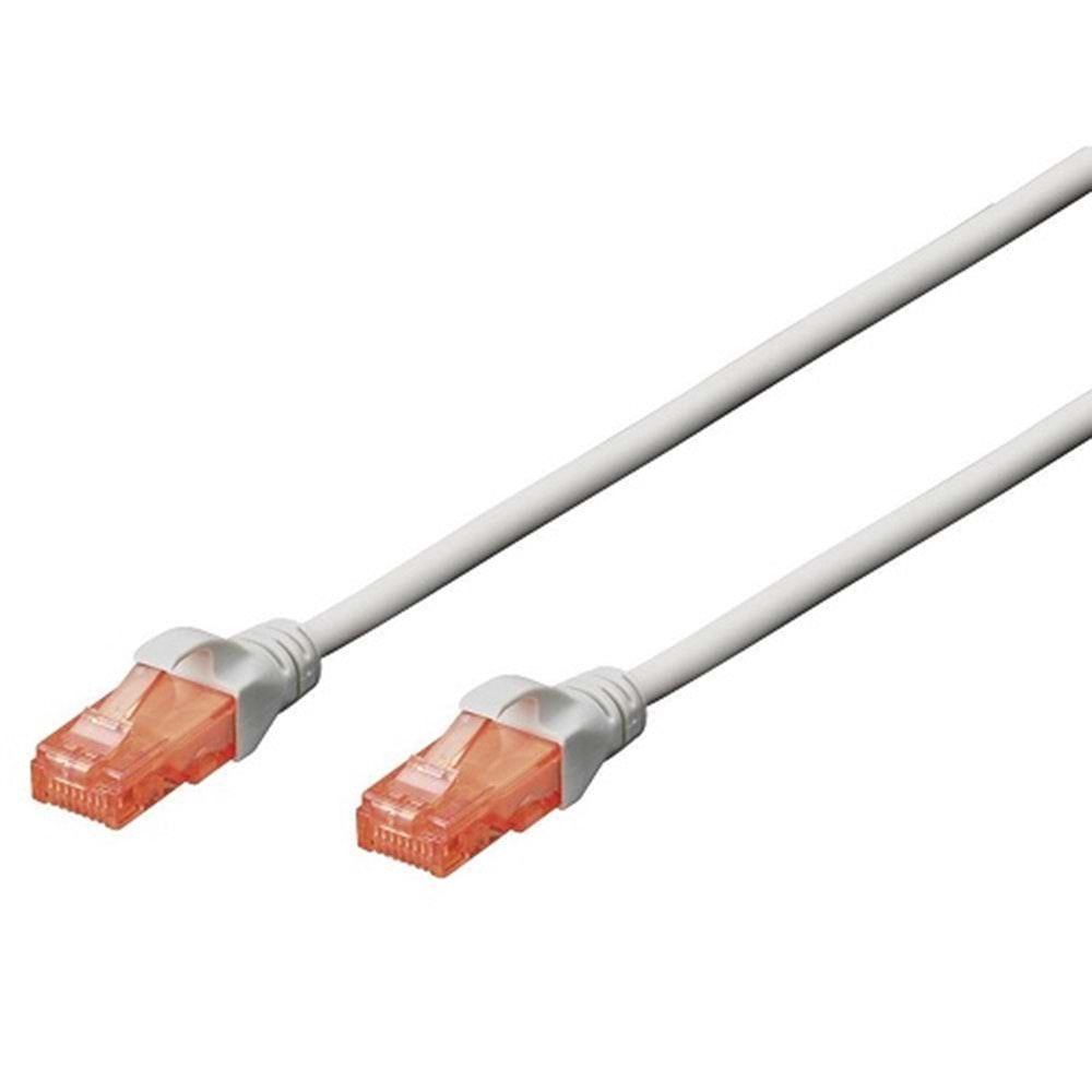 DIGITUS DK-1617-0025 CAT6 U-UTP PATCH KABLO GRİ 0.25 METRE