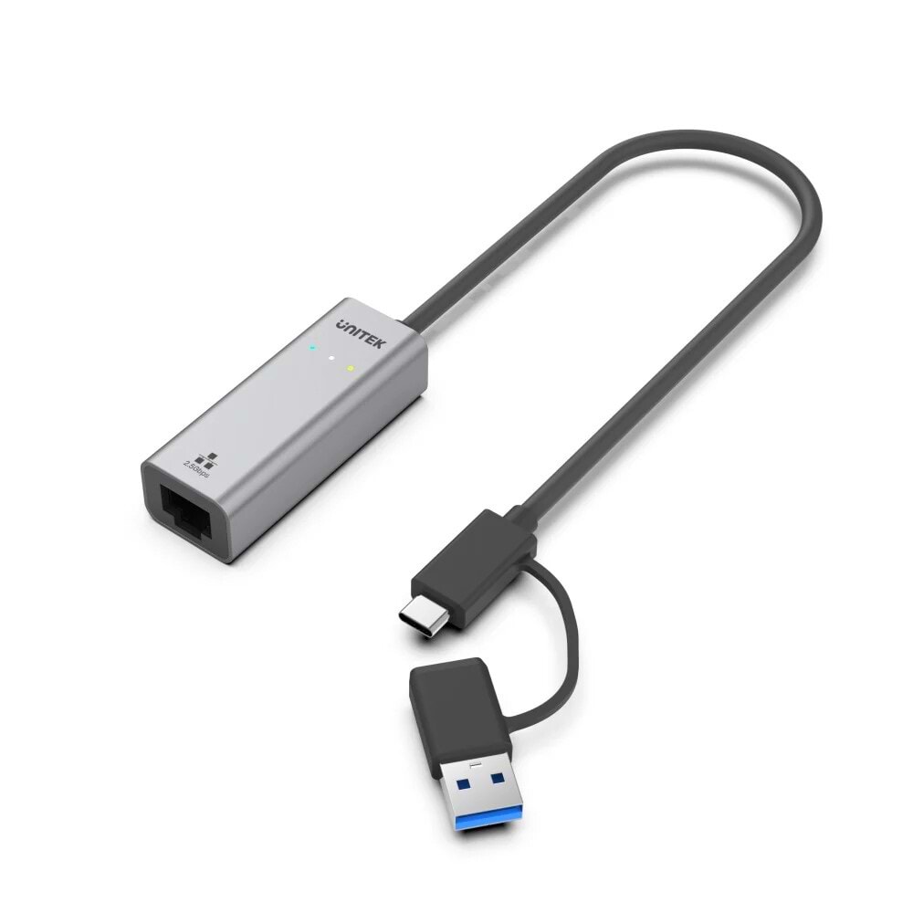 UNITEK HİBRİT USB-C/USB-A 2.5 GİGABİT ETHERNET ADAPTÖRÜ (U1313CGY01)
