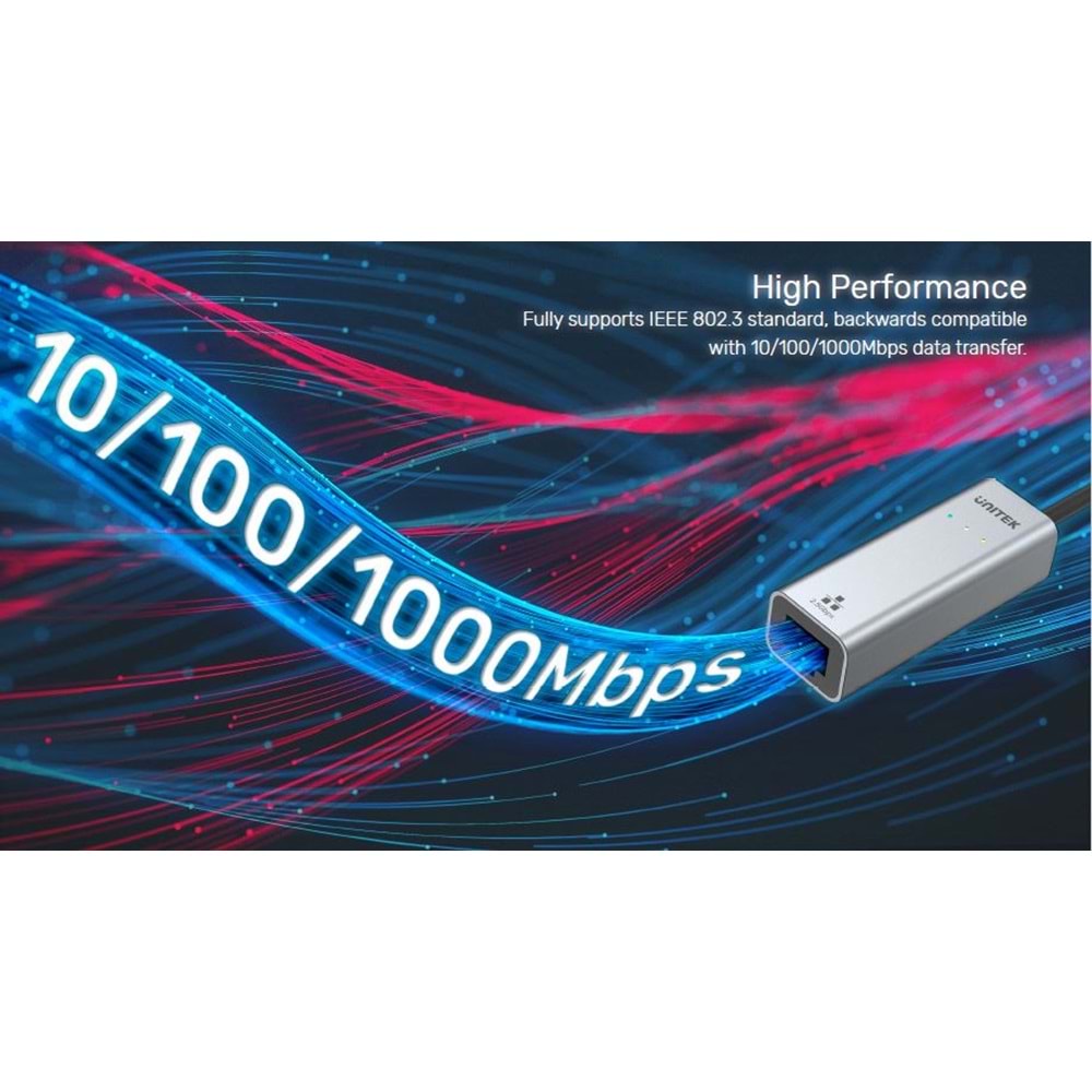 UNITEK HİBRİT USB-C/USB-A 2.5 GİGABİT ETHERNET ADAPTÖRÜ (U1313CGY01)