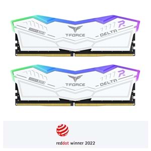 Team T-Force DELTA RGB Beyaz 32GB 2x16GB 5600MHz DDR5 CL38 Gaming Ram (FF4D532G5600HC38GDC01)