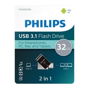 PHILIPS 32GB USB3.1 TYPE-C 100/150 MB/S FM32DC152B/00