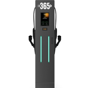 E 365 AC Dikili Tip 8 İnç Ekranlı MID Sayaçlı Çift Kablolu RFID 22kW Şarj İstasyonu