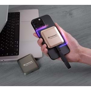 Transcend ESD420 Portable 1TB MagSafe Siyah SSD (TS1TESD420C)
