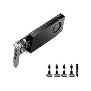 PNY RTXA1000 8GB DDR6 128Bit 4 xDISPLAY ÇIKIŞLI PASİF SOĞUTUCULU YAPAY ZEKA AI EKRAN KARTI (VCNRTXA1000-SB)
