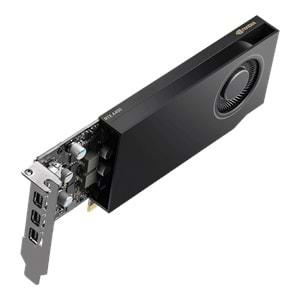 PNY RTX400 4GB DDR6 64Bit 4 xDISPLAY ÇIKIŞLI PASİF SOĞUTUCULU YAPAY ZEKA AI EKRAN KARTI (VCNRTXA400-SB)