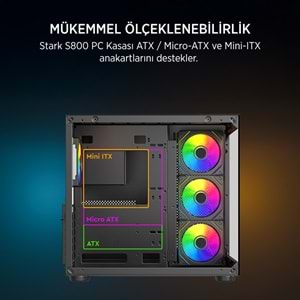 JAMES DONKEY STARK S800 4X ARGB GAMING KASA 650W