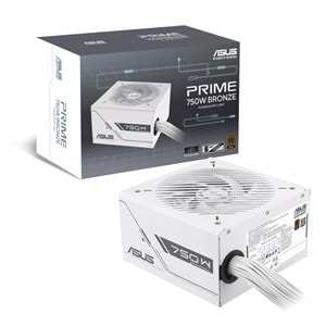 ASUS PRIME 750B WHITE BRONZE 750W, 80+ 135MM FAN GÜÇ KAYNAĞI